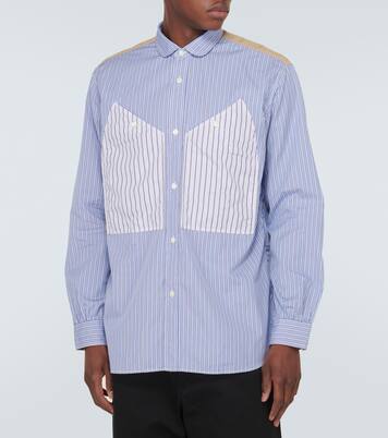 x Roy Lichtenstein patchwork cotton shirt | Junya Watanabe