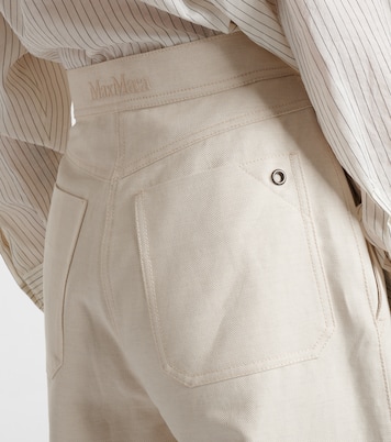 Weite Hose Oboli aus Baumwolle und Leinen | Max Mara