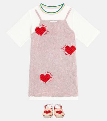 Appliqué cotton dress | Stella McCartney Kids