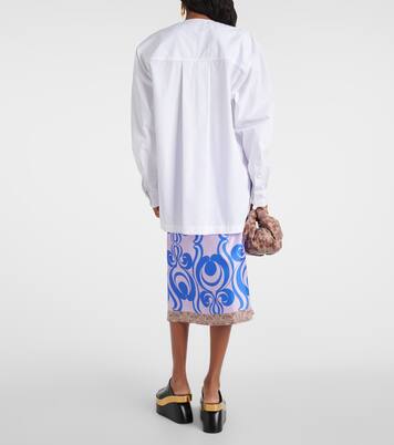 Verzierte Bluse aus Baumwollpopeline | Dries Van Noten