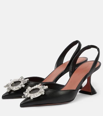 Begum 70 leather slingback pumps | Amina Muaddi
