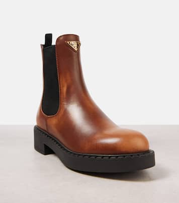 Bottines Chelsea en cuir | Prada