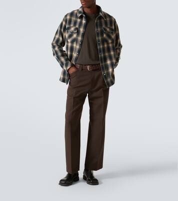 Tartan cashmere shirt | God's True Cashmere