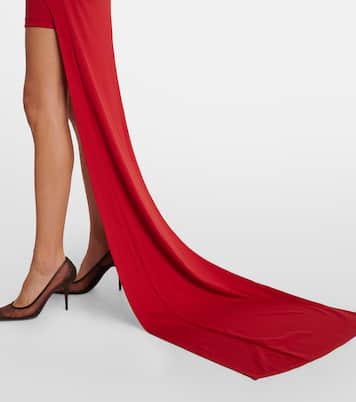 Draped cotton jersey miniskirt | Didu