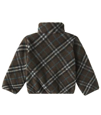 Burberry Check wool-blend fleece jacket | Burberry Kids