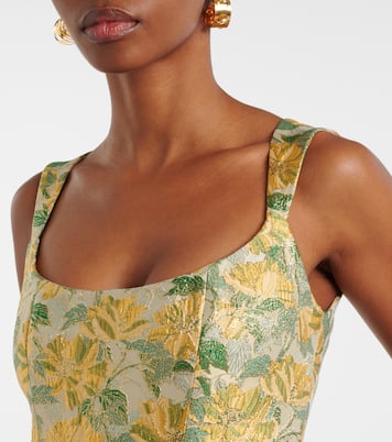 Bedruckte Robe aus Lamé | Markarian