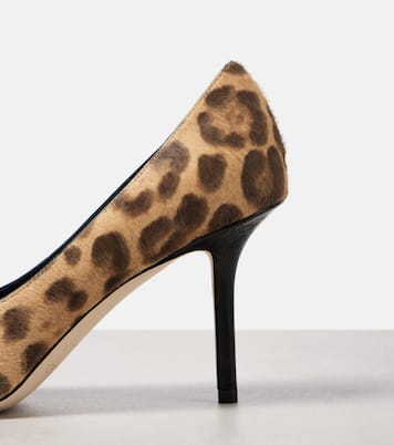 Love 85 leopard-print calf hair pumps | Jimmy Choo
