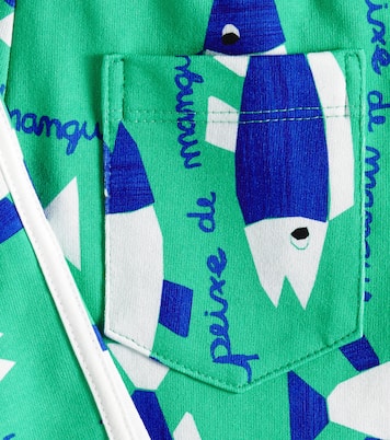 Printed cotton-blend Bermuda shorts  | Fábula