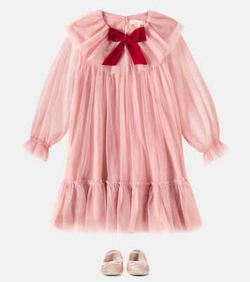 Bow-detail tulle dress | Konges Sløjd