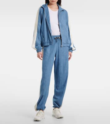 Oracle Elias hemp and cotton chambray track jacket | The Upside