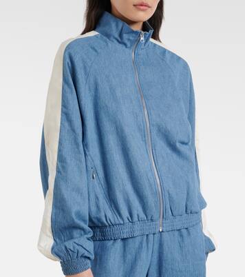Oracle Elias hemp and cotton chambray track jacket | The Upside
