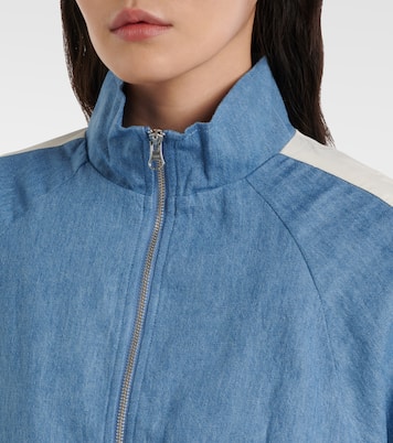 Oracle Elias hemp and cotton chambray track jacket | The Upside