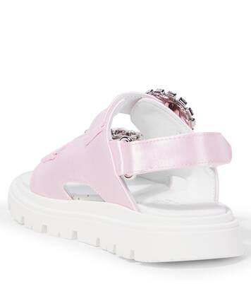 Sandali in raso con cristalli | Monnalisa