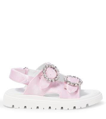 Sandali in raso con cristalli | Monnalisa