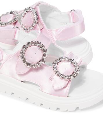 Sandali in raso con cristalli | Monnalisa