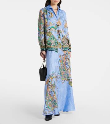 Maxirock aus Crêpe de Chine aus Seide | Etro