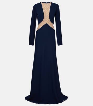 Verzierte Robe aus Tüll | Costarellos