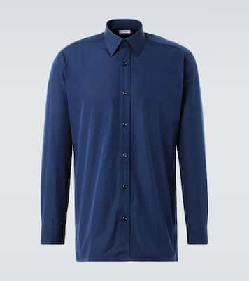 Cotton poplin shirt | Charvet