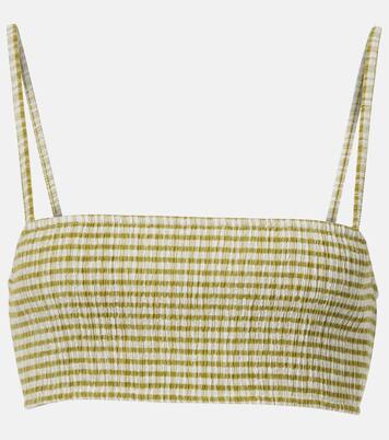 Gingham bra top | Vince