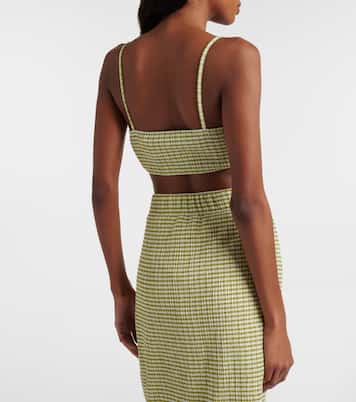 Gingham bra top | Vince