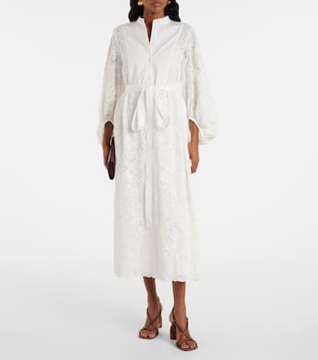 Midikleid aus Baumwollspitze | Erdem