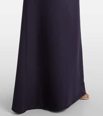 Abito lungo in crêpe con cintura | Safiyaa