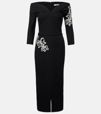 Linda crystal-embellished midi dress | Safiyaa