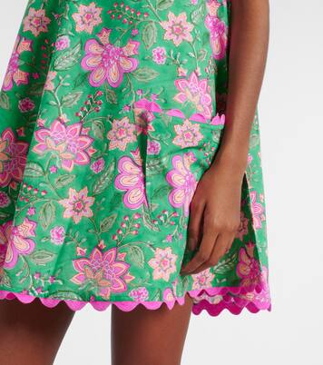 Floral printed cotton minidress | Juliet Dunn