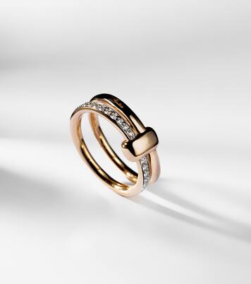 Bague Pomellato Together en or rose 18 ct et diamants | Pomellato