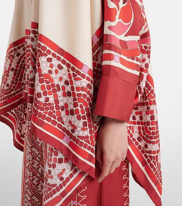 Foulard printed silk twill shirt | La DoubleJ