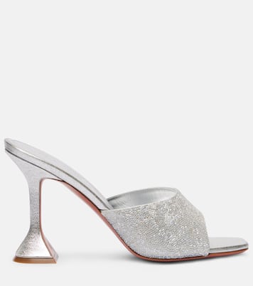 Lupita 95 embellished leather mules | Amina Muaddi