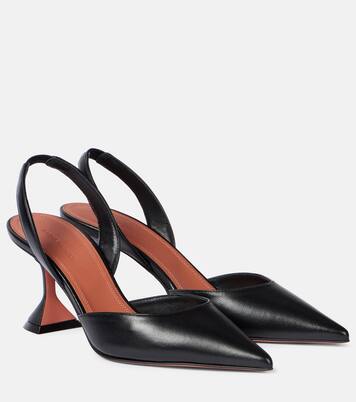 Holli 70 leather slingback pumps | Amina Muaddi
