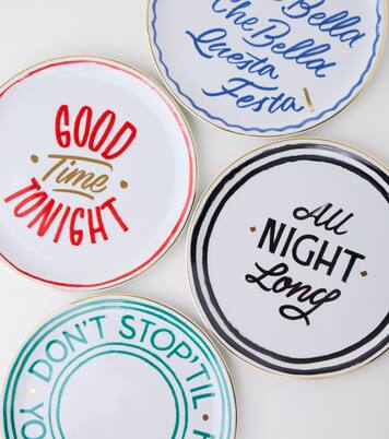 The Club set of 4 pizza plates | Bitossi