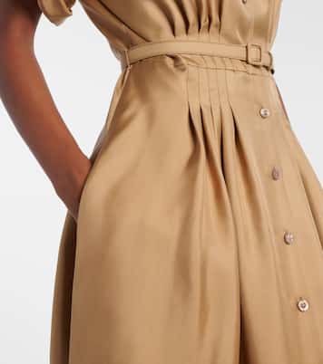 Abito midi in raso di seta | Ralph Lauren Collection