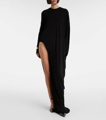 Asymmetric crêpe jersey maxi dress | Tom Ford