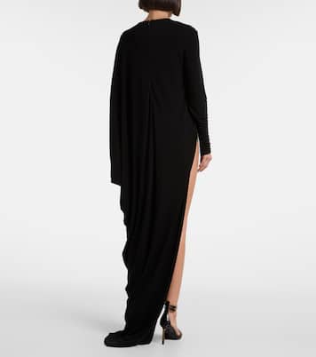 Asymmetric crêpe jersey maxi dress | Tom Ford