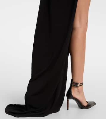 Asymmetric crêpe jersey maxi dress | Tom Ford