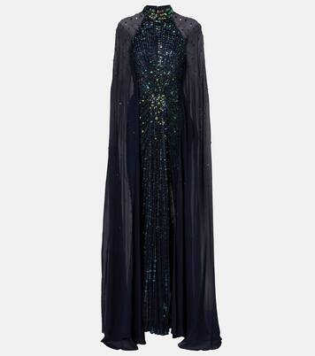 Robe longue Thea à sequins | Jenny Packham