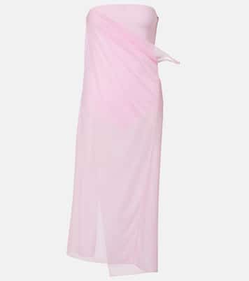 Midikleid aus Jersey und Crêpe | Courrèges