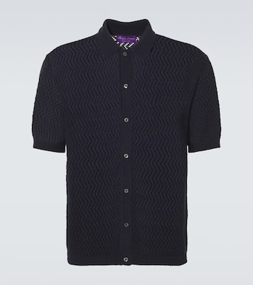 Chevron cotton polo shirt | Ralph Lauren Purple Label