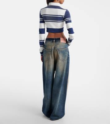 Cropped-Polopullover aus Baumwolle | Acne Studios