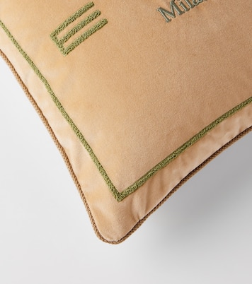 Sponge logo cotton and wool cushion | Etro