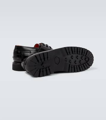 x Heinrich Dinkelacker leather boat shoes | Junya Watanabe