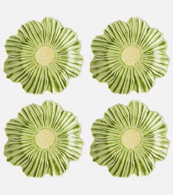 Set Maria Flor Cosmos aus vier Desserttellern | Bordallo Pinheiro