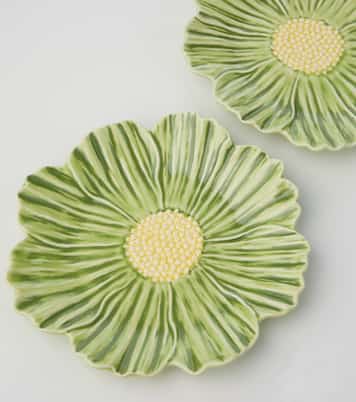 Set Maria Flor Cosmos aus vier Desserttellern | Bordallo Pinheiro