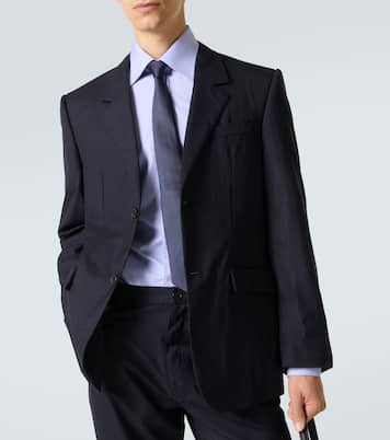 Blazer rayé en laine | Balenciaga