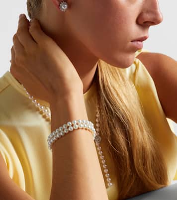 18kt white gold bracelet with pearls | Mikimoto
