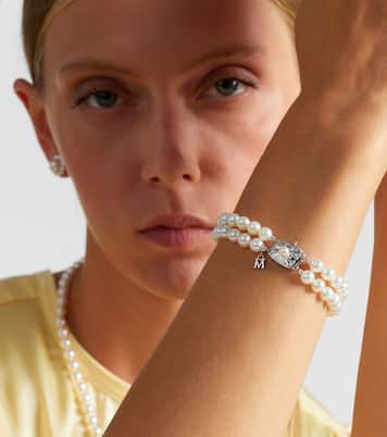 18kt white gold bracelet with pearls | Mikimoto