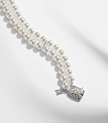 18kt white gold bracelet with pearls | Mikimoto