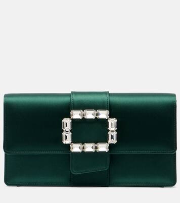 Maycap embellished satin clutch | Manolo Blahnik